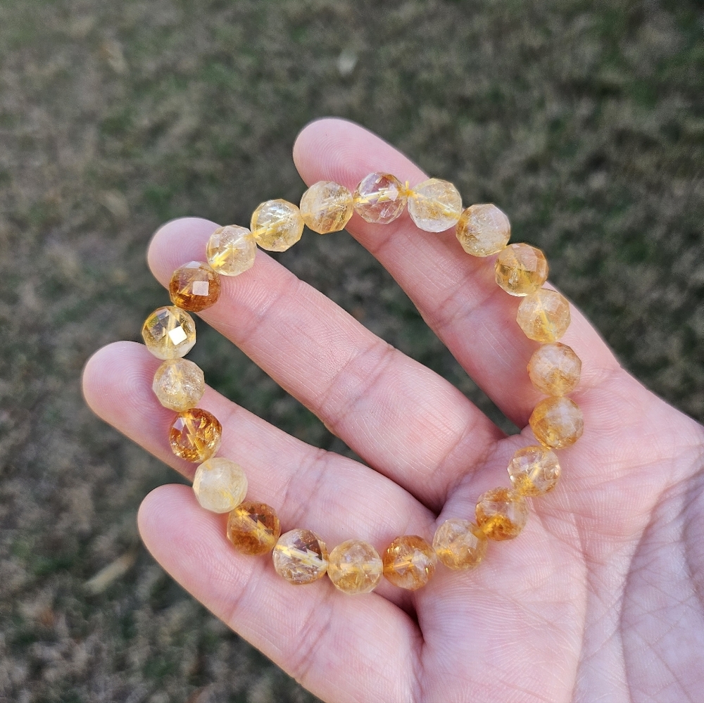 citrine faceted bracelet - Picture 2 of 2